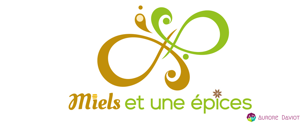 Création logo Miels et une épices- Aurore Daviot